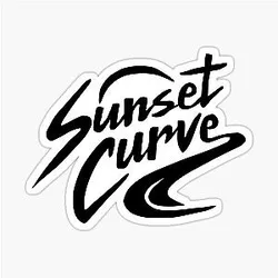 Sunset Curve Logo Sticker