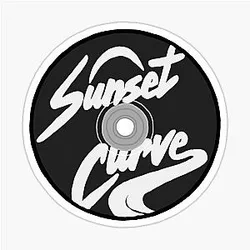 Julie and the Phantoms Sunset Curve CD Black Sticker