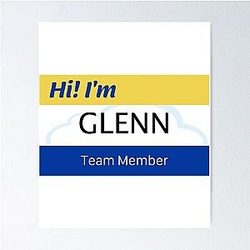 Superstore Name Tag Poster