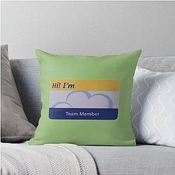 Superstore Nametag Throw Pillow