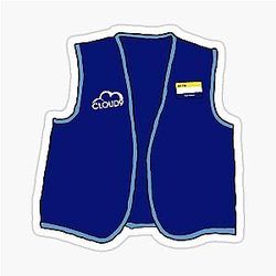 Cloud 9 Superstore Vest Sticker