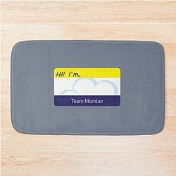 Superstore Nametag Bath Mat