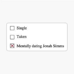 Mentally Dating Jonah The Sticker