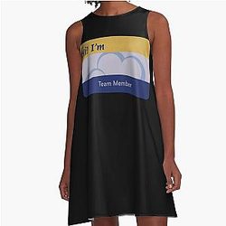 Superstore Nametag A-Line Dress