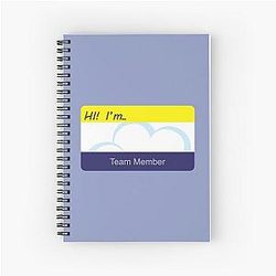 Superstore Nametag Spiral Notebook