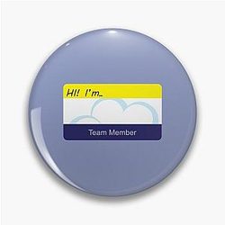 Superstore Nametag Pin