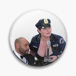 superstore Garret and Dina Halloween Pin