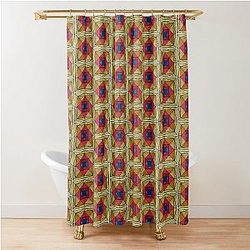 Suspiria Stained Glass Shower Curtain