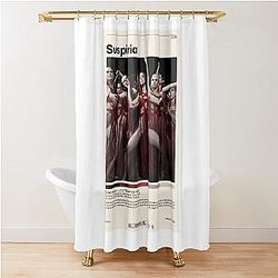 Suspiria Luca Guadagnino Minimalist Movie Poster, Vintage Retro Wall Art Custom Shower Curtain
