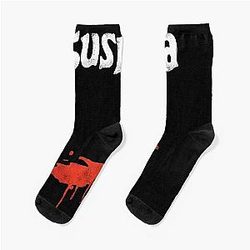 Suspiria vintage red white Socks