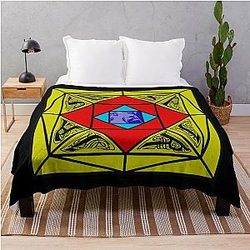 Suspiria Art Deco Goth Fear Colour Blanket