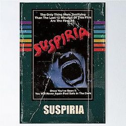 Suspiria 1977 Horror Movie VHS Style Poster