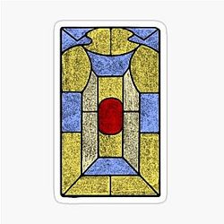 Stained Window in Suspiria Sticker
