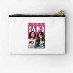 Swiped stars Lily James as the founder of Bumble Swiped Zipper Pouches