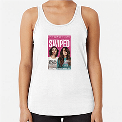 Swiped stars Lily James as the founder of Bumble Swiped Tank Tops