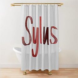 Sylus Name Scrapbook Paper Shower Curtain