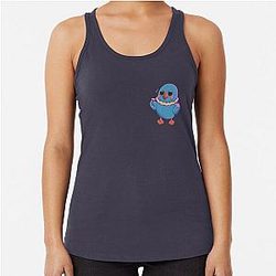 Sylus Blue Pelushie Love and Deep Space Fanart Racerback Tank Top