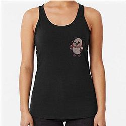 Sylus Snowfield Crow Pelushie - Love Fanart Racerback Tank Top