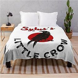 Sylys Love and Deep Space Crow Throw Blanket