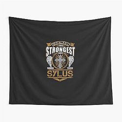Sylus Name T-Shirt - God Found Them Strongest and Named Sylus Gift Item Tee Tapestry