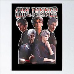 Girl Dinner Poster