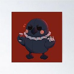 Sylus Crow Pelushie - Love and Deep Space Fanart Poster