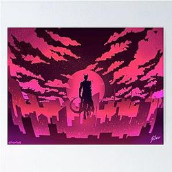 Sylus Love and Deepspace Silhouette Poster