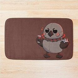 Sylus Snowfield Crow Pelushie - Love and Fanart Bath Mat