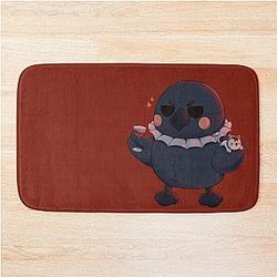 Sylus Grumpy Crow Pelushie - Love DeepSpace Fanart Bath Mat