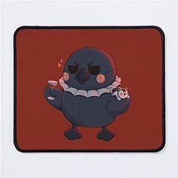 Sylus Grumpy Crow Pelushie - Love and Deep Space Fanart Mouse Pad