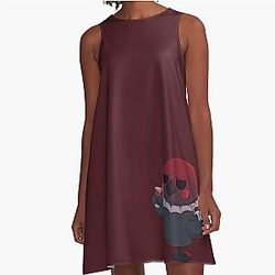 Sylus Headache Pelushie Love and Fanart A-Line Dress