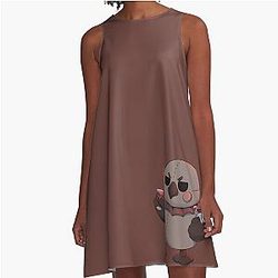 Sylus Snowfield Crow Pelushie Love and Deep Space Fanart A Line Dress