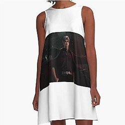 Sylus Black A-Line Dress