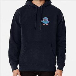 Sylus Blue Crow Pullover Hoodie