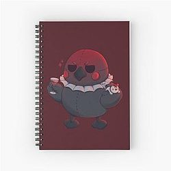 Sylus Headache Crow Pelushie - Love & Deep Space Fanart Spiral Notebook