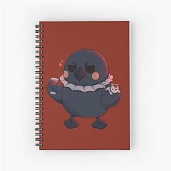 Sylus Crow Pelushie Spiral Notebook