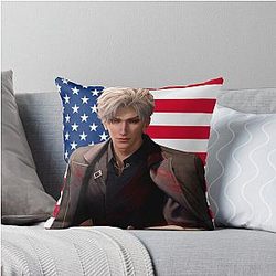 Love and Deepspace - Qin - Sylus - American flag - Tapestry - Banner - Che Throw Pillow