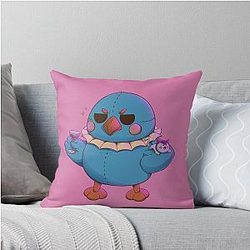 Sylus Blue Pelushie Love and Fanart Throw Pillow