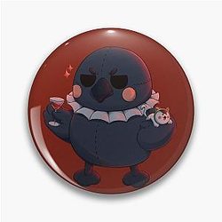 Sylus Grumpy Crow Pelushie Love DeepSpace Fanart Pin
