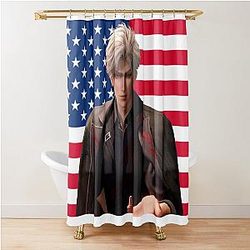 Love and Deepspace Sylus Sylus banner Qin Shower Curtain