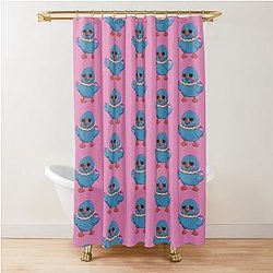 Sylus Blue Pelushie - Love DeepSpace Fanart Shower Curtain