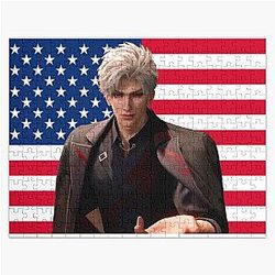 Love and Deepspace - Sylus Qin - American flag Tapestry Banner - Sylus - JC Jigsaw Puzzle