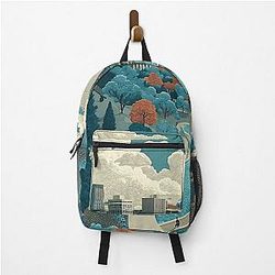 Syracuse New York Vintage Poster - Central NY Cityscape Backpack