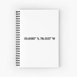 Syracuse Coordinates Spiral Notebook