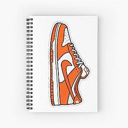 Low Dunks Syracuse Spiral Notebook