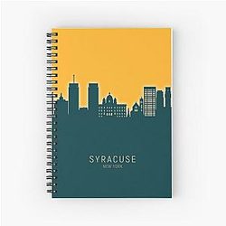 Syracuse New York Skyline Spiral Notebook