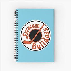 Syracuse Bulldogs Ice Hockey Team (Slap Shot)   Spiral Notebook