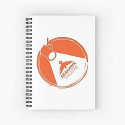Syracuse Junior High Theatre Spotlight Orange Spiral Notebook