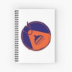 Syracuse Junior High Theatre Spotlight Blue Orange Spiral Notebook