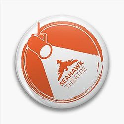 Syracuse Junior High Theatre Spotlight Orange Pin
